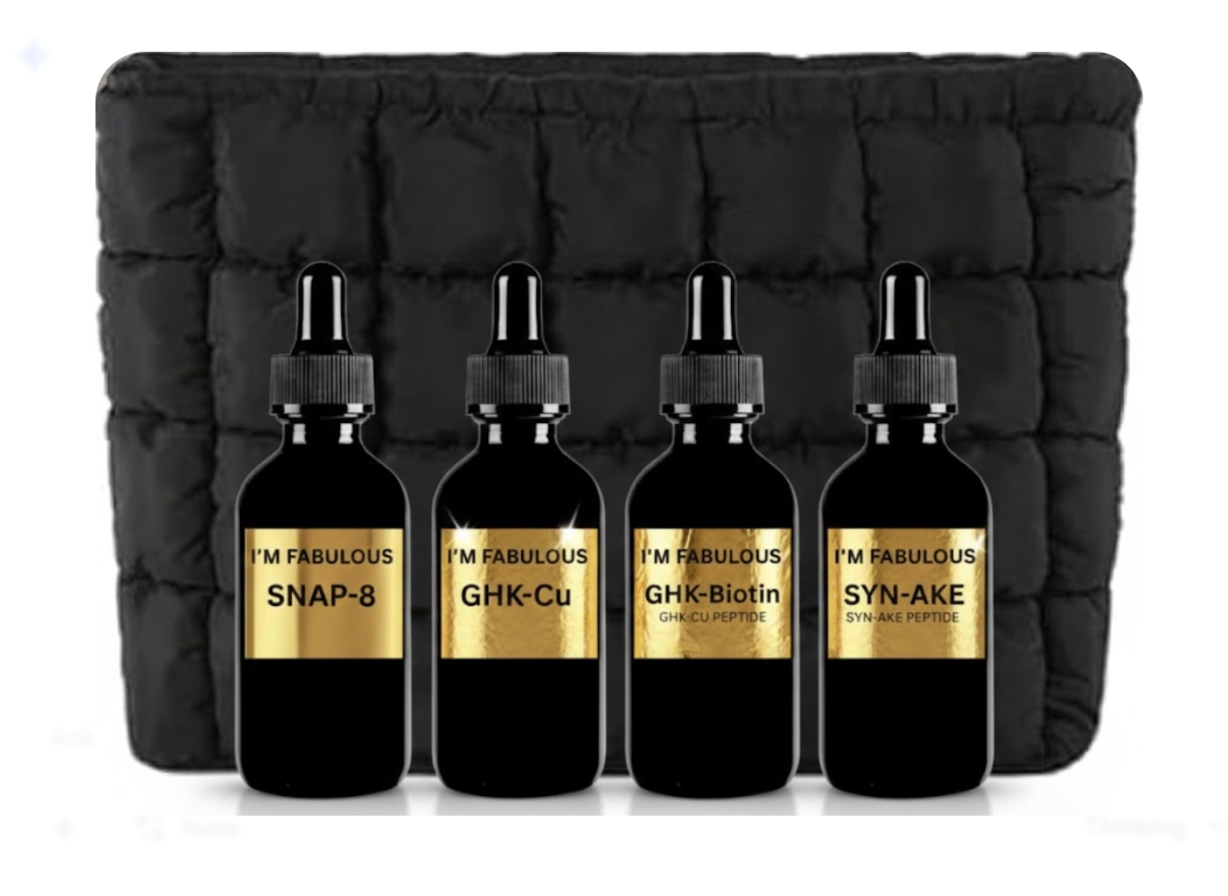Luxury Peptide Serum Bundle | Organic Anti-Aging Collagen Boost | I'M FABULOUS COSMETICS Luxury Peptide Serum Bundle | Organic Anti-Aging Collagen Boost | I'M FABULOUS COSMETICS