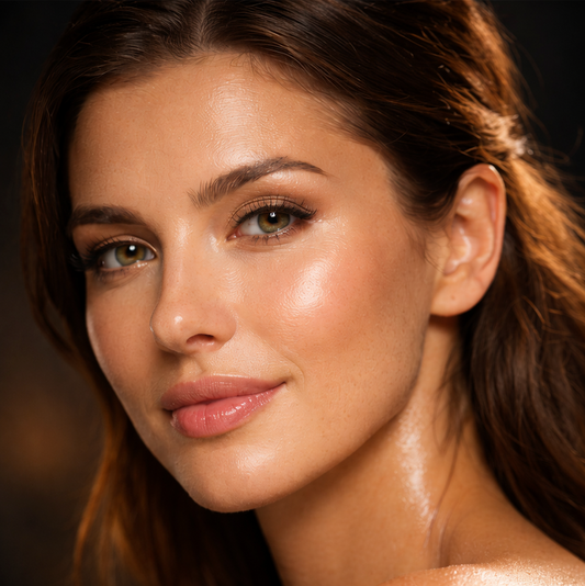 Minimalist skincare laboratory scene highlighting plant-based peptide formulations and clean longevity skincare designed to support skin regeneration and long-term anti-aging benefits