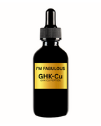 Black bottle with a dropper GHK-Cu peptide serum organic