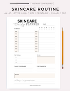 Skincare Regimen Weekly Planner