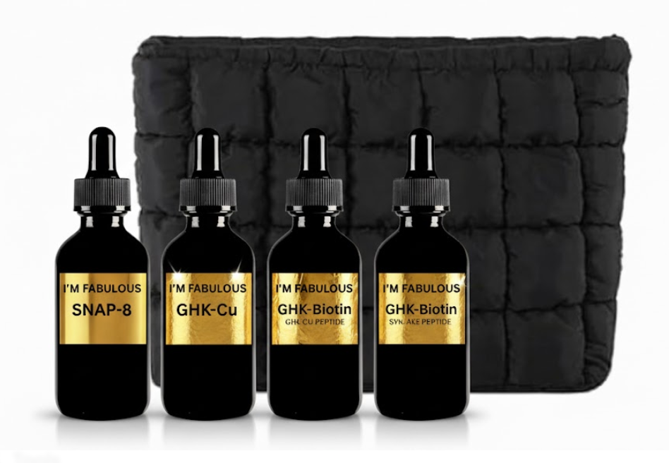 Luxury Peptide Powerhouse Bundle – 4 Organic Peptide Serums for Firm, Youthful, Glowing Skin