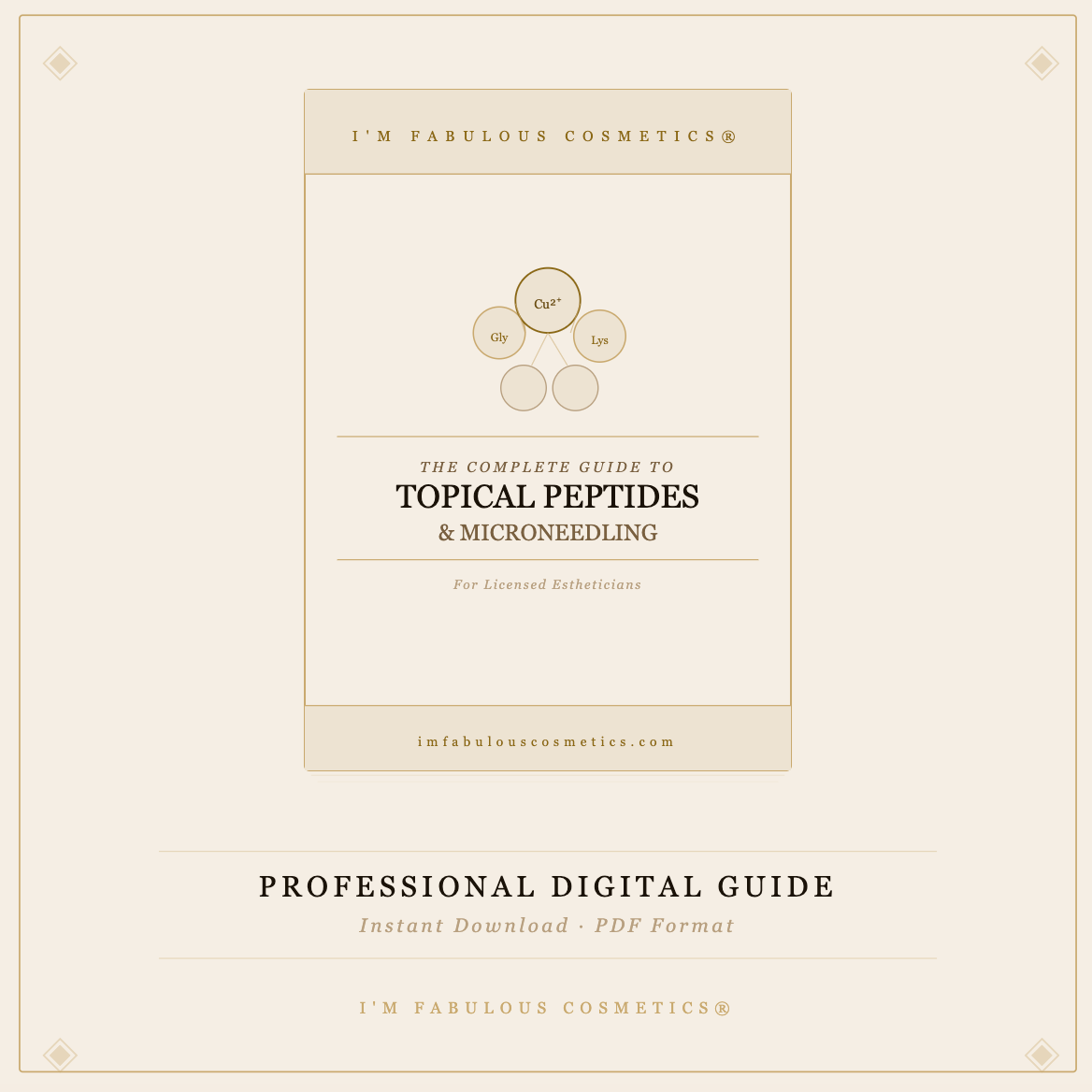 The Complete Esthetician's Guide to Topical Peptides & Microneedling — Professional Digital Download