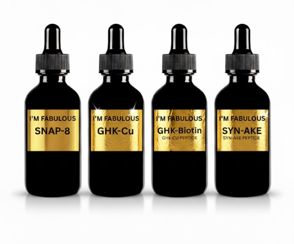 Luxury Peptide Powerhouse Bundle – 4 Organic Peptide Serums for Firm, Youthful, Glowing Skin