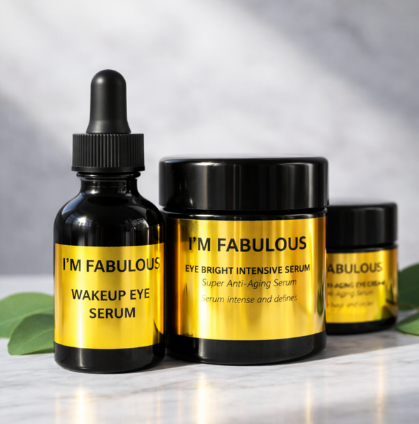 I'M FABULOUS Dark Circle and Eye Rejuvenation Kit with Eye Bright Intensive Serum, WakeUp Eye Serum and Power Anti-Aging Eye Cream