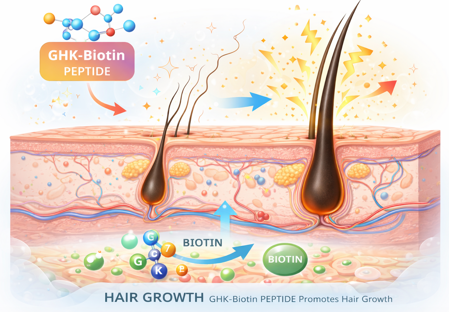 GHK-Biotin Peptide Serum | Organic Anti-Aging & Hair Growth