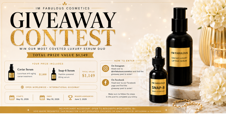 I'm Fabulous Cosmetics latest anti-aging campaign luxury organic skincare 2026