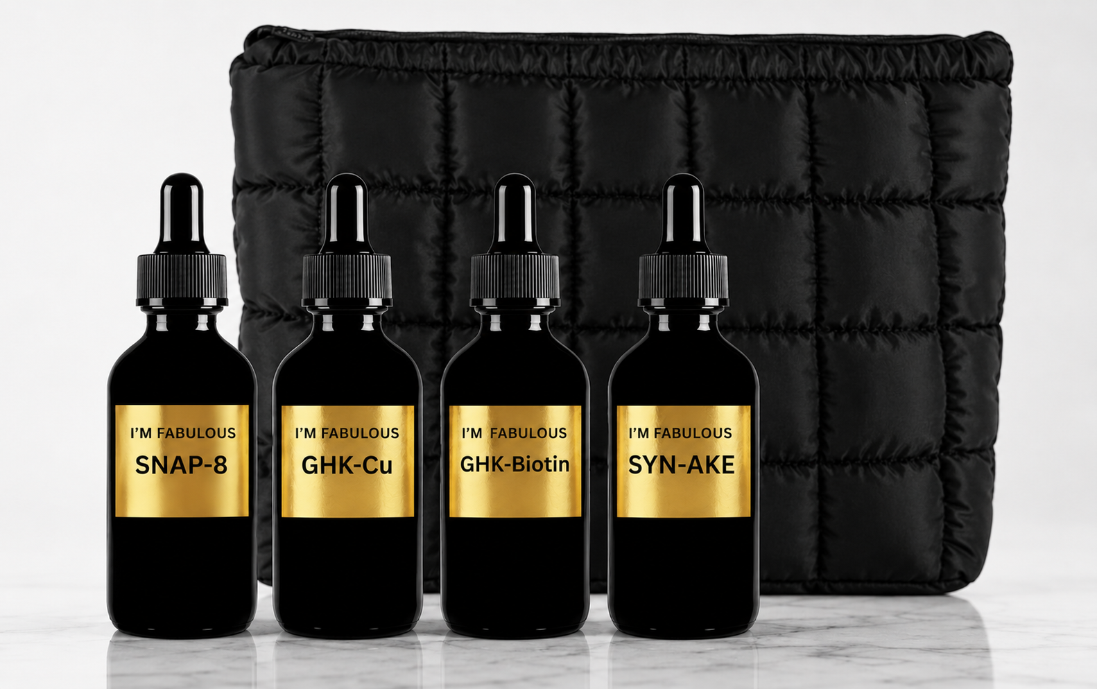 Luxury Peptide Powerhouse Bundle — four organic peptide serums