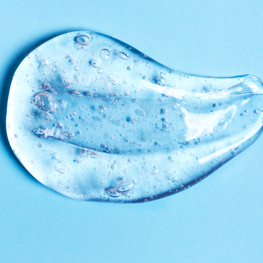 Cooling blue gel texture of I'M FABULOUS Super Peptide Eye Serum